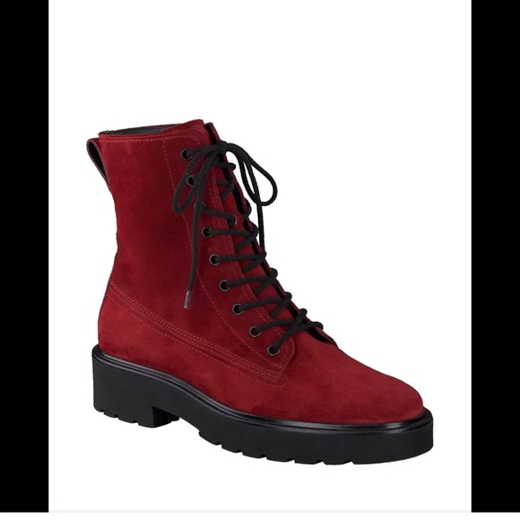 PAUL GREEN  Jackson Lug Sole Boot - Flame Suede - Picture 1 of 8